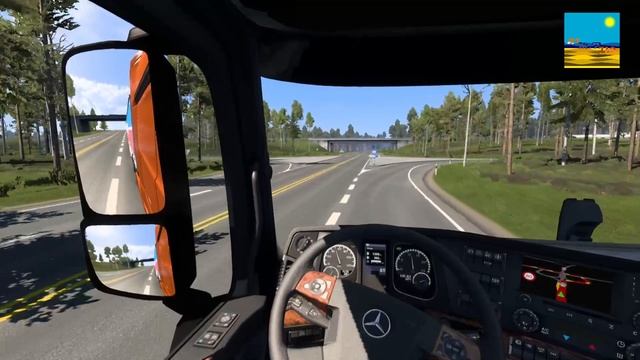 ETS2.  «От Балтийского моря к Черному морю» 2 серия «Дорога на север» 1 сезон.